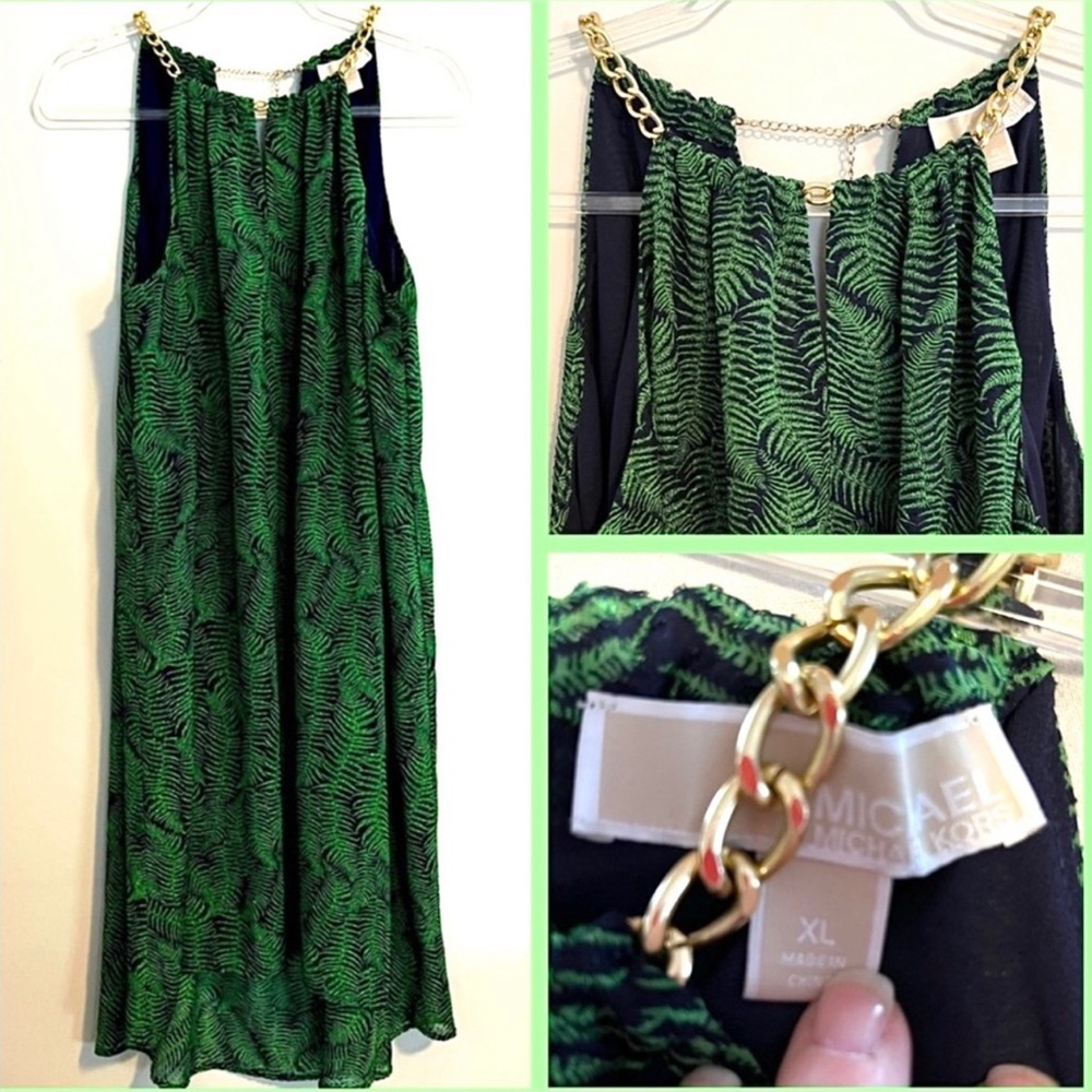 MICHAEL KORS | XL | Scarf Dress | FERN PRINT